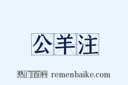 公羊注是什么意思的图片